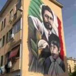 Il murale dedicato ai fratelli Mattei nel quartiere romano di Primavalle
