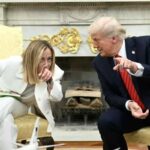 Meloni e Donald Trump