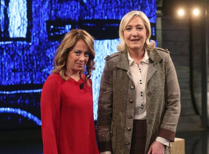 Giorgia Meloni e Marine Le Pen
