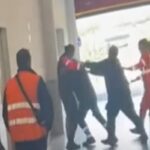 Un frame della rissa all'ospedale del Mare di Napoli