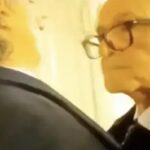 Un fermo immagine della lite ra Prodi e la giornalista de Lo stato delle cose