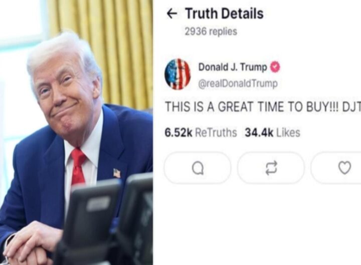 Il post di Trump apparso su Truth prima della sospensione dei dazi