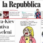 Repubblica, la prima pagina di oggi