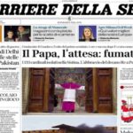 Il Corriere della Sera, la prima pagina di oggi