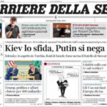 Il Corriere della Sera, la prima pagina di oggi