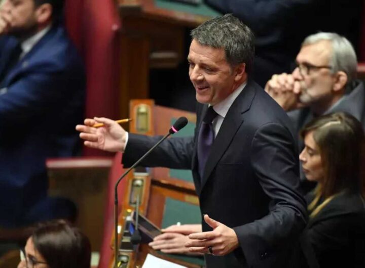Matteo Renzi in Senato