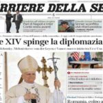 Il Corriere della Sera, la prima pagina di oggi