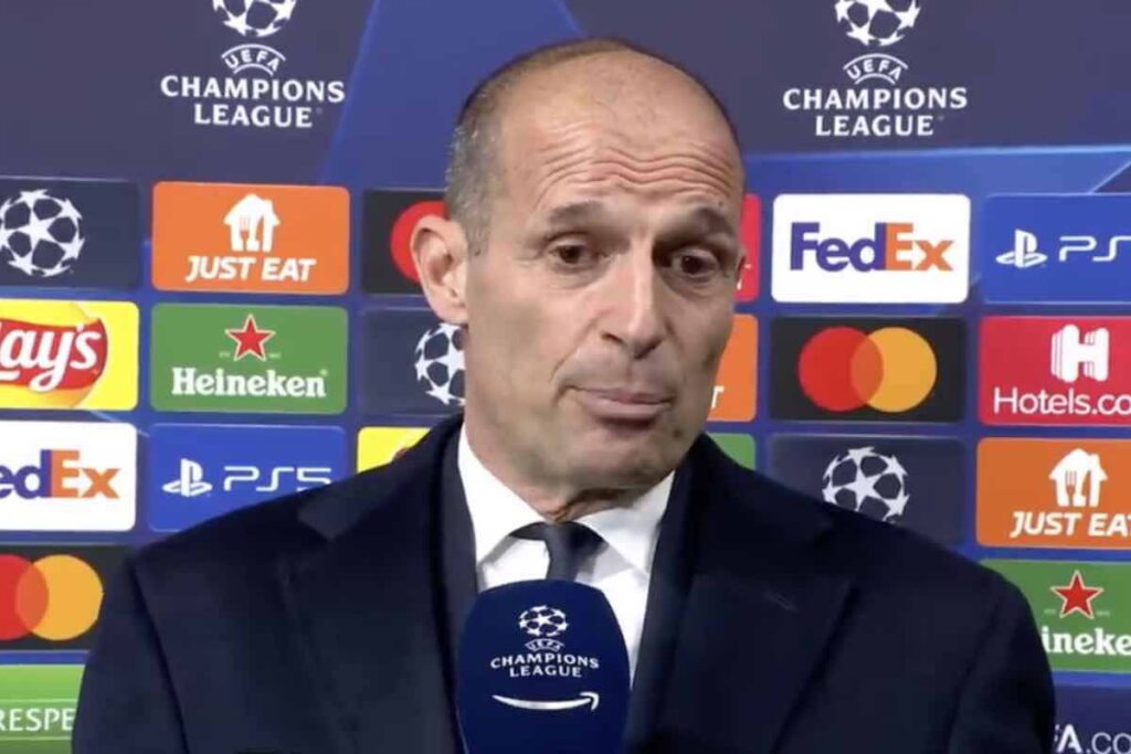 Massimiliano Allegri dopo una partita Champions