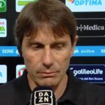 Antonio Conte dopo Lecce-Napoli a Dazn