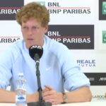 Jannik Sinner in conferenza a Roma