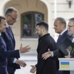 Macron, Merz, Zelensky, Tusk e Starmer