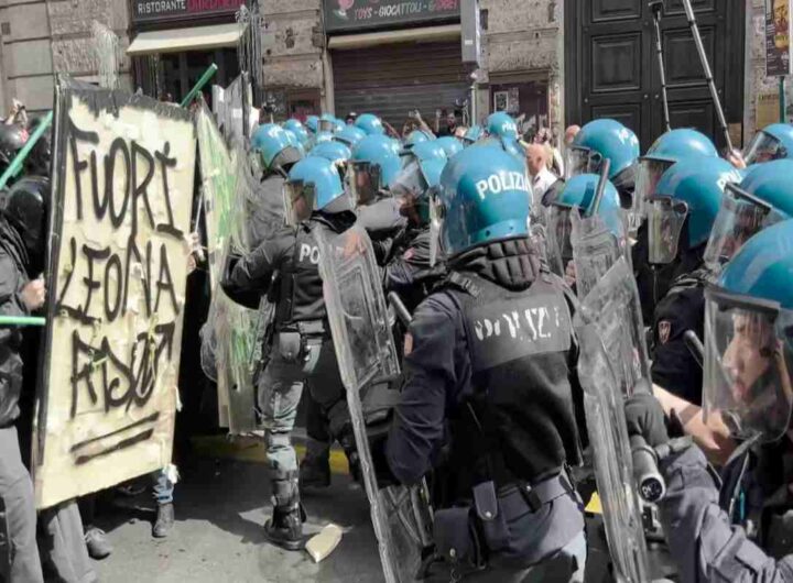 Scontri tra manifestanti e polizia al corteo contro il decreto sicurezza