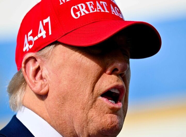 I grandi della terra sono piccini, i piccoli italiani ancora di più: via Nazionale è di destra? Nella foto Donald Trump