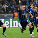 frattesi esulta dopo il gol al barcellona