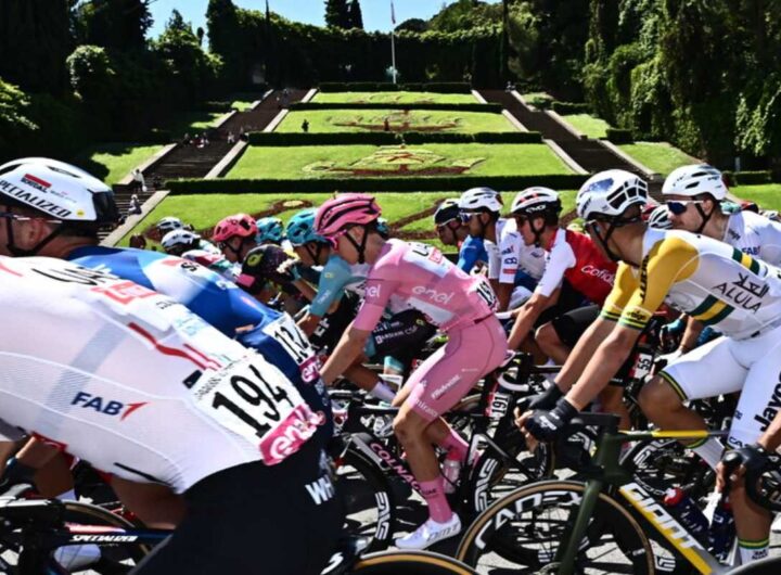 una fase del giro d'italia