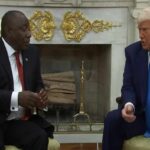 Trump nello Studio Ovale con il presidente del Sudafrica
