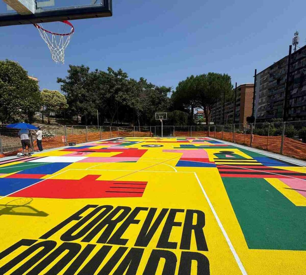 Inaugurato a Garbatella il nuovo campo di Basketball