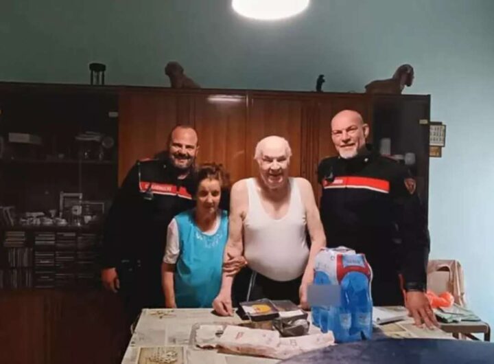 la coppia di anziani che ha chiamato i carabinieri per fare la spesa
