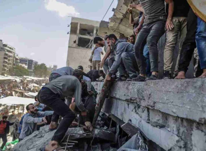 Distribuzione di cibo a Gaza