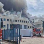 L'incendio all'Università della Tuscia a Viterbo
