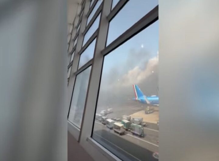 L'incendio all'aeroporto di Fiumicino