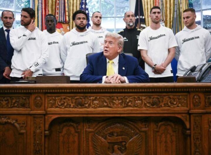 La guerra di Netanyahu non si ferma, sta vincendo: nemmeno Landini si ferma anche se perde, nella foto trump e la juventus nello studio ovale