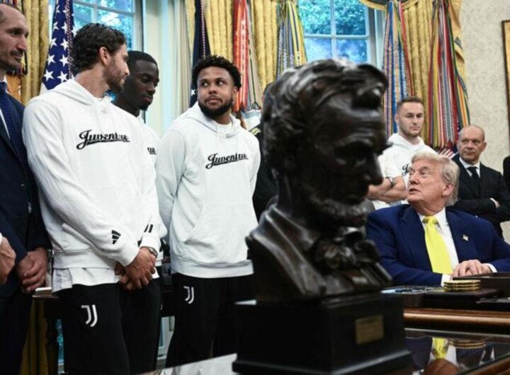 juventus in visìta da trump