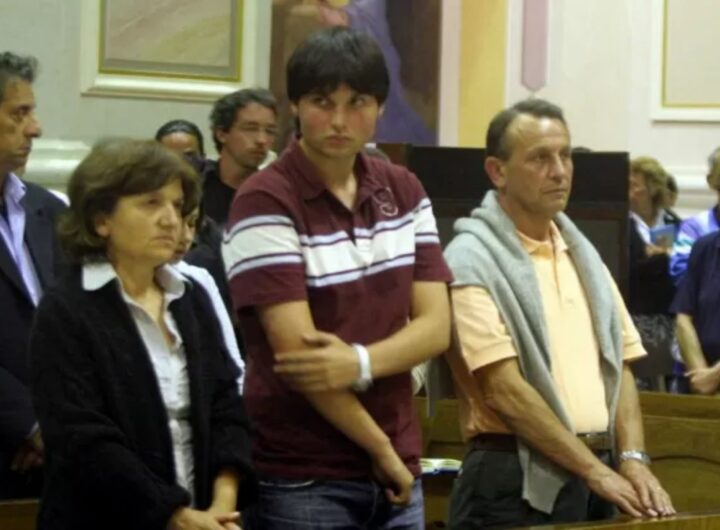 marco poggi con i genitori