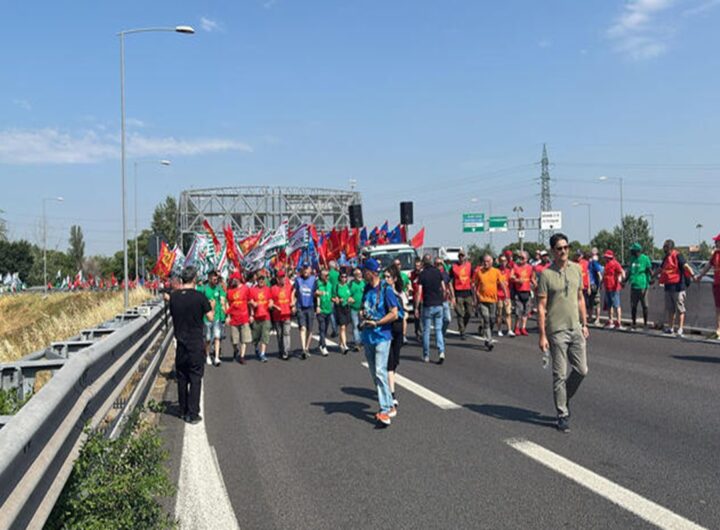 La manifestazione degli operai