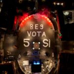 scritta piazza del popolo per il referendum