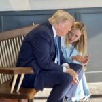 Risorgimento europeo è necessario per non diventare colonia di Trump, nella foto trump e meloni