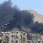 Iran al limite, quanto reggerà? Ma in Italia si pensa al fascismo e alla Nazionale , nella foto: Attacco alla tv di Stato iraniana