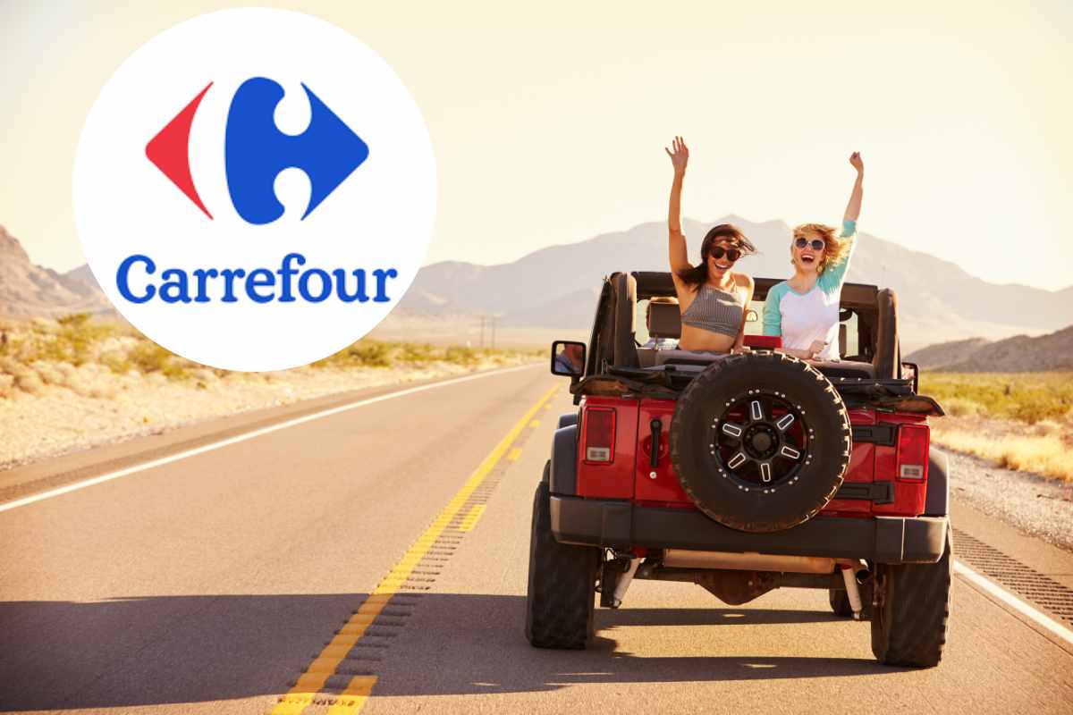 Il tuo viaggio è più sicuro con la super offerta Carrefour: così sei certo di non dimenticare niente