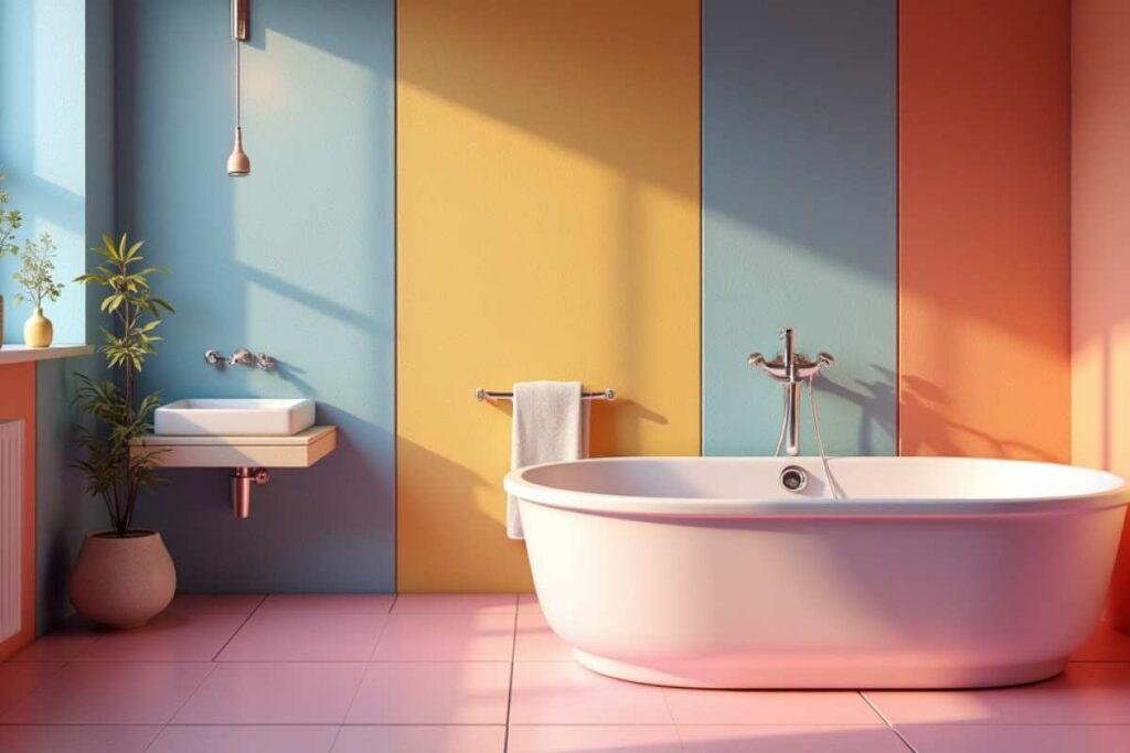 Bagno colorato, scelta