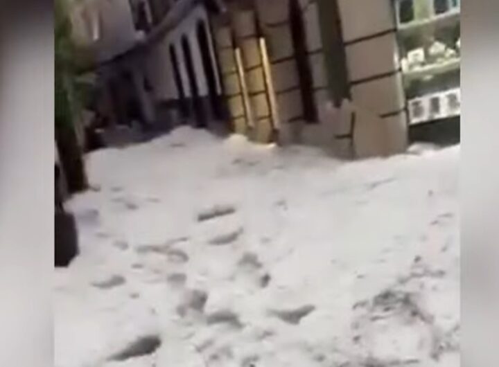 Il maltempo che si è abbattuto su Murcia