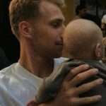 Matthias Verreth col figlio