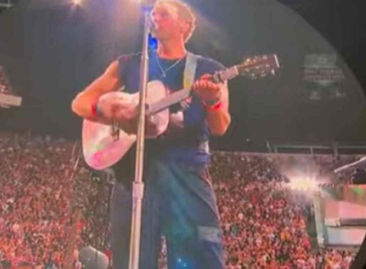 Chris Martin al concerto di Madison
