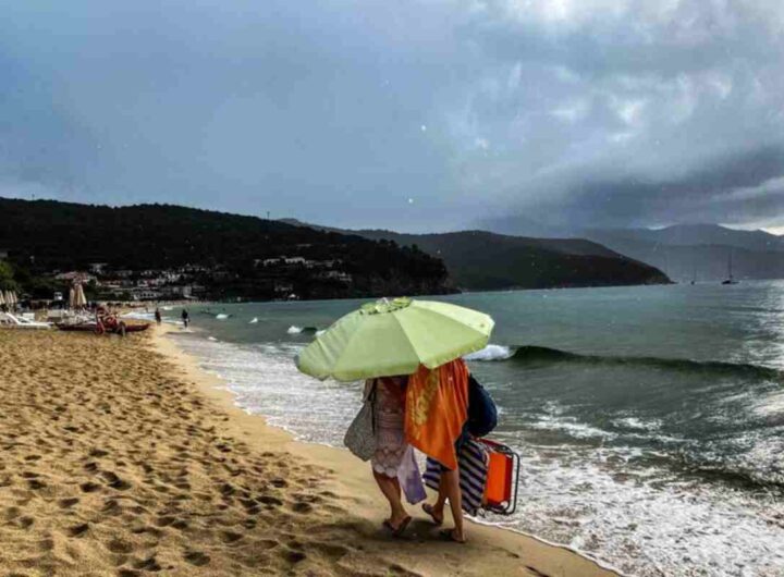 Pioggia in spiaggia
