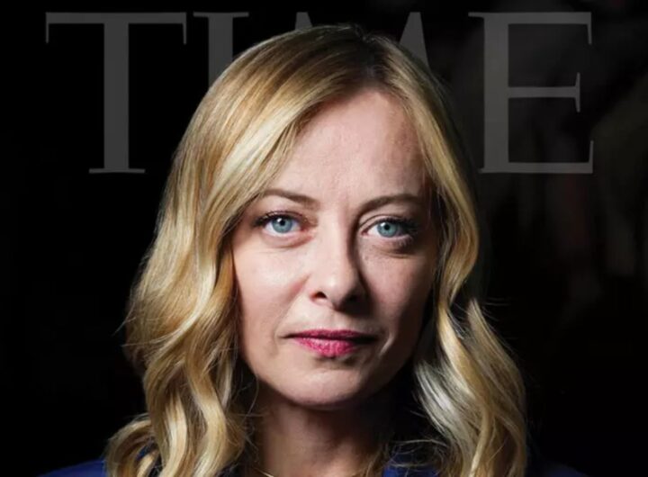 Almasri tormentone d’agosto ma silenzio su un atroce delitto: si vive per le elezioni, nella foto giorgia meloni sulla copertina del time