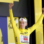 Fenomeno Pogacar al mondiale di ciclismo, ha vinto di nuovo, dopo una fuga solitaria di 66 km, Nella foto tadej pogacar