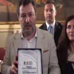 Salvini riceve il premio come miglior amico di Israele