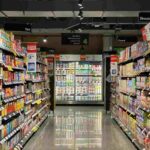 scaffali di supermercato