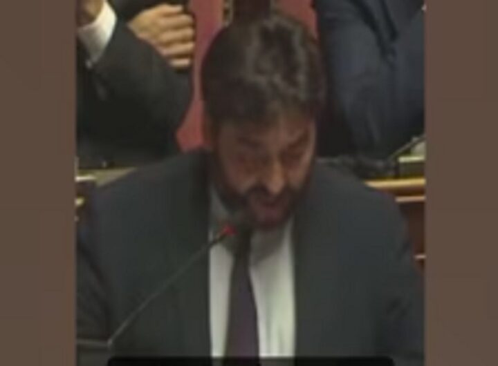 Il senatore Pd legge la lettera di Alemanno