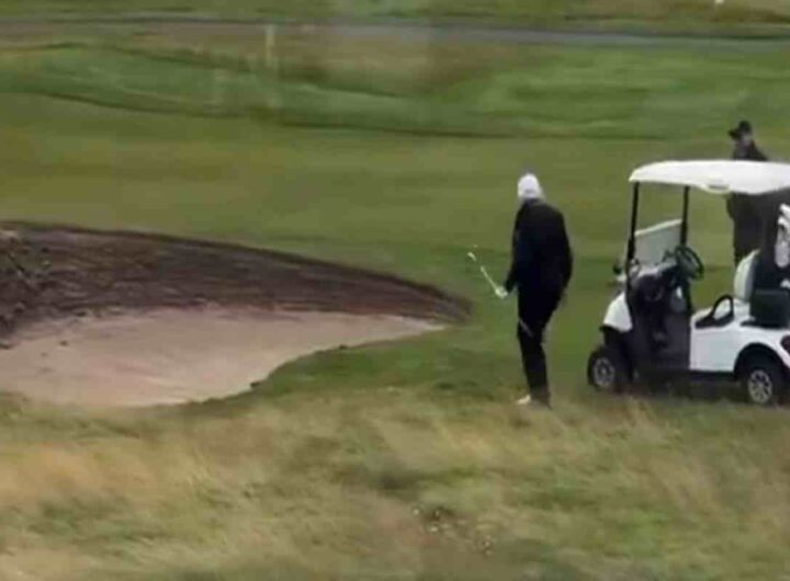 La partita a golf di Trump