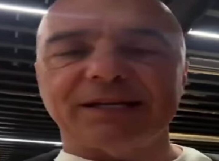 Il video dell'attore Luca Zingaretti all'aeroporto di Fiumicino