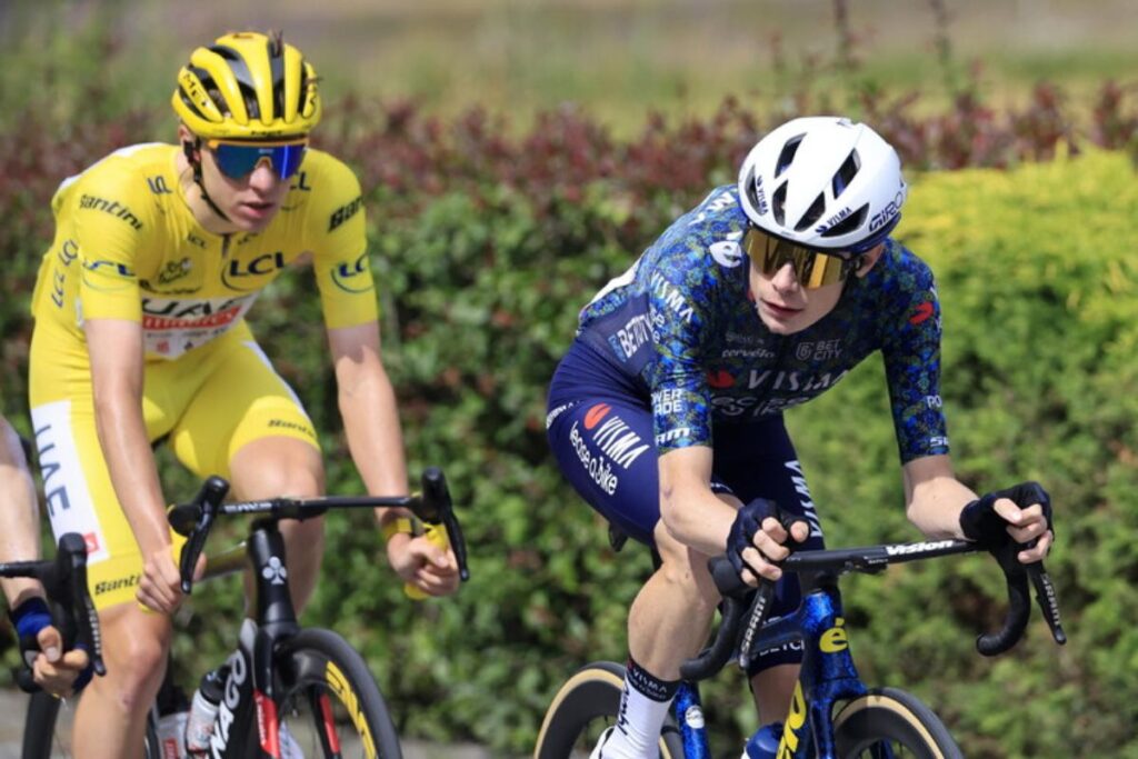 Jonas Vingegaard incoronato a Madrid re della Vuelta, tappa interrotta dai manifestanti pro Palestina, nella foto Jonas Vingegaard