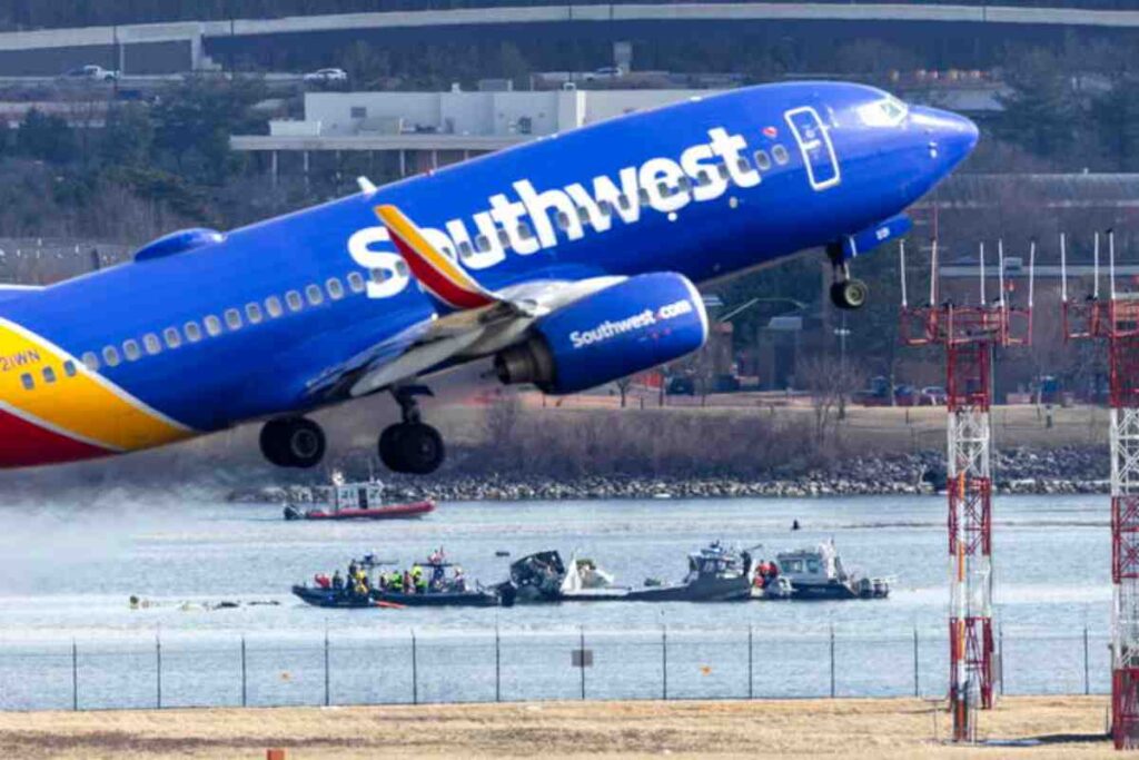 Un aereo della compagnia Southwest Airlines