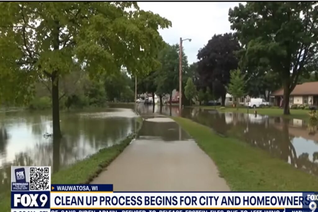 L'alluvione che ha colpito il Wisconsin
