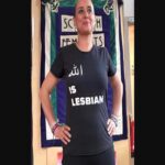 L'attivista con la maglietta incriminata