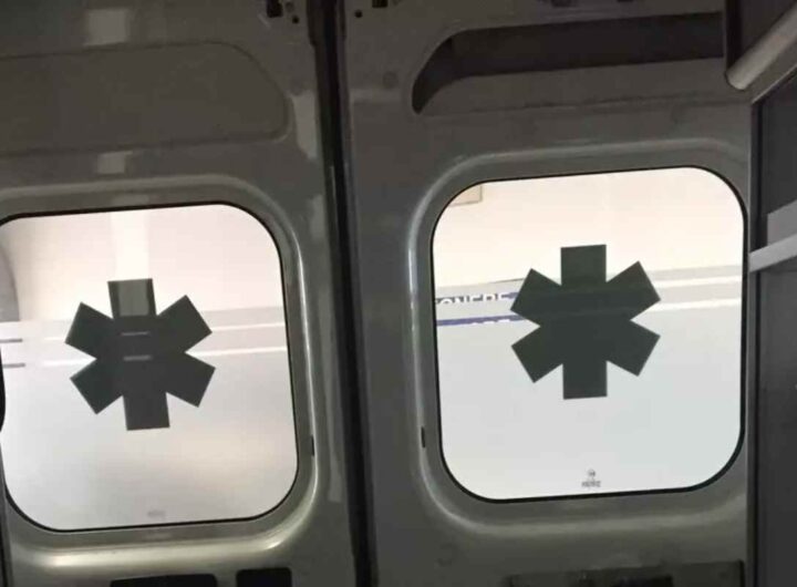 Un'ambulanza dall'interno